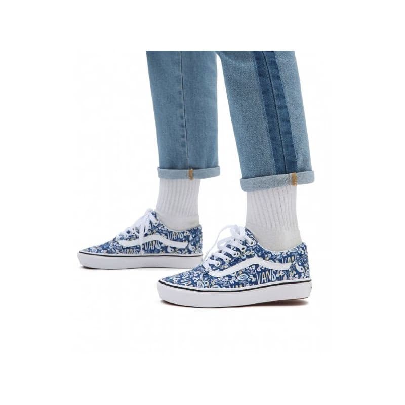 Dámska rekreačná obuv VANS UA ComfyCush Old Skool (Pastel Tie Dye) multi true white 6