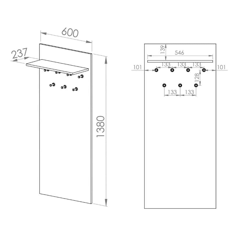 ArtMLM Vešiak SAVITO 06 6