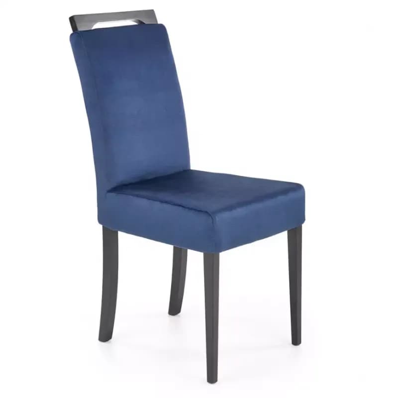 Stolička Clarion 2 drevo/velvet čierna/monolit 77 1