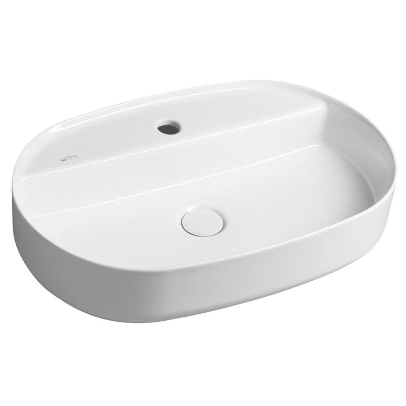 ISVEA - INFINITY OVAL keramické umývadlo na dosku, 60x40cm, biela 10NF65060