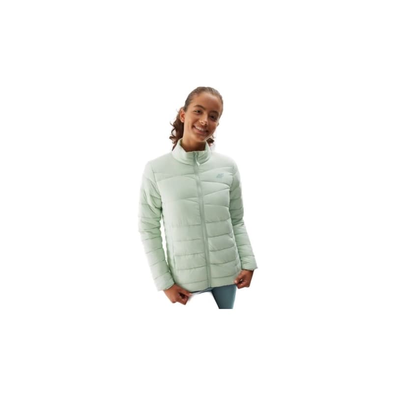 Dievčenská bunda 4F JUNIOR DOWN JACKET-JAW23TDJAF219-42S-LIGHT GREEN 1