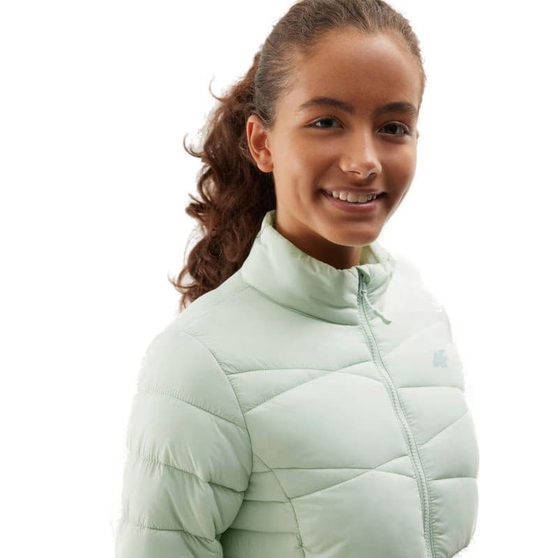 Dievčenská bunda 4F JUNIOR DOWN JACKET-JAW23TDJAF219-42S-LIGHT GREEN 3
