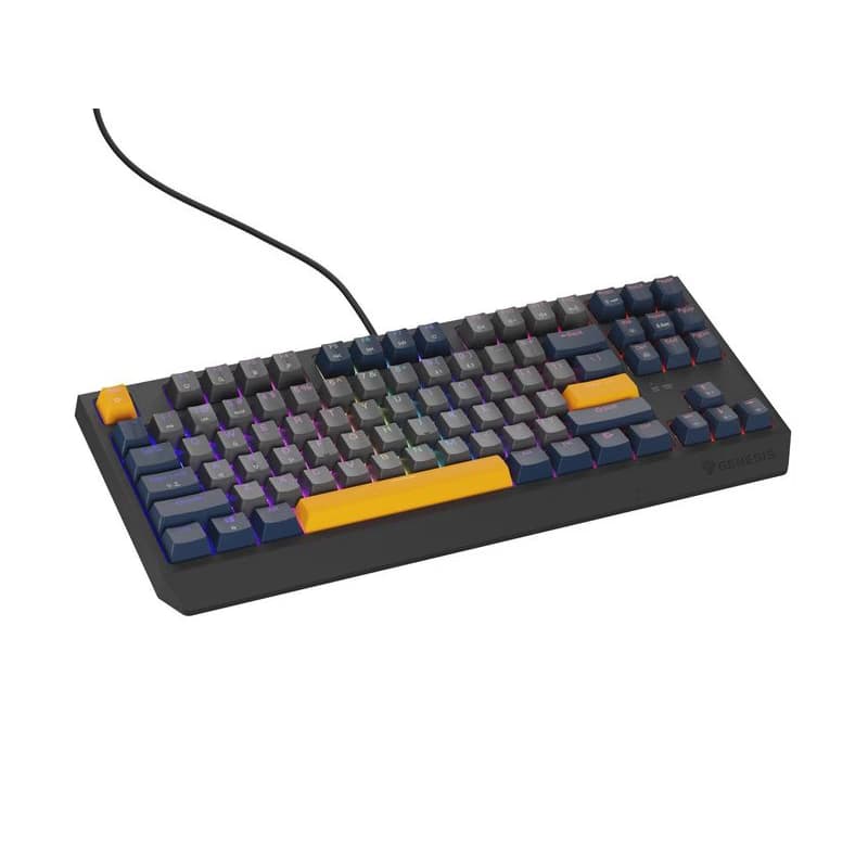 GENESIS herná klávesnica THOR 230/TKL/RGB/Outemu Panda/Drôtová USB/US layout/Naval Blue Negative 5