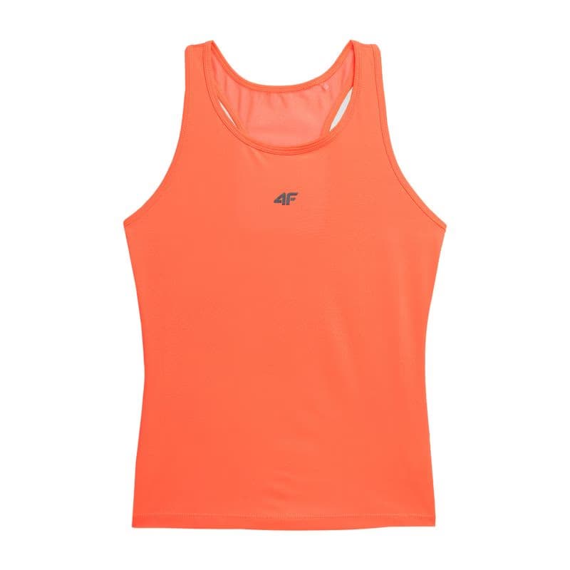 Dámske tréningové tielko 4F TSHIRT FNK F153-62N-RED NEON 3
