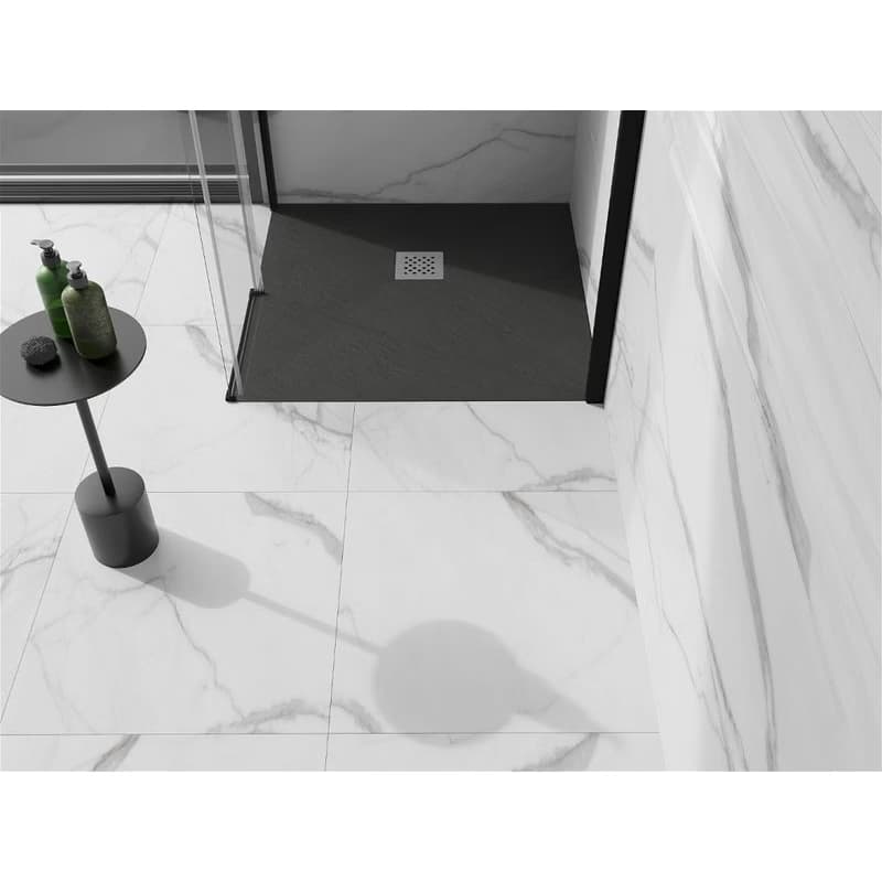 MEXEN - Stone+ Sprchová vanička štvorcová 70x70, antracit 44717070 2