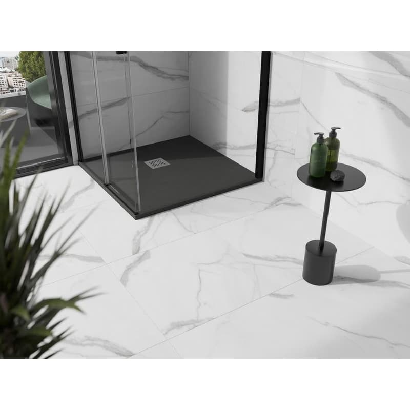 MEXEN - Stone+ Sprchová vanička štvorcová 70x70, antracit 44717070 6