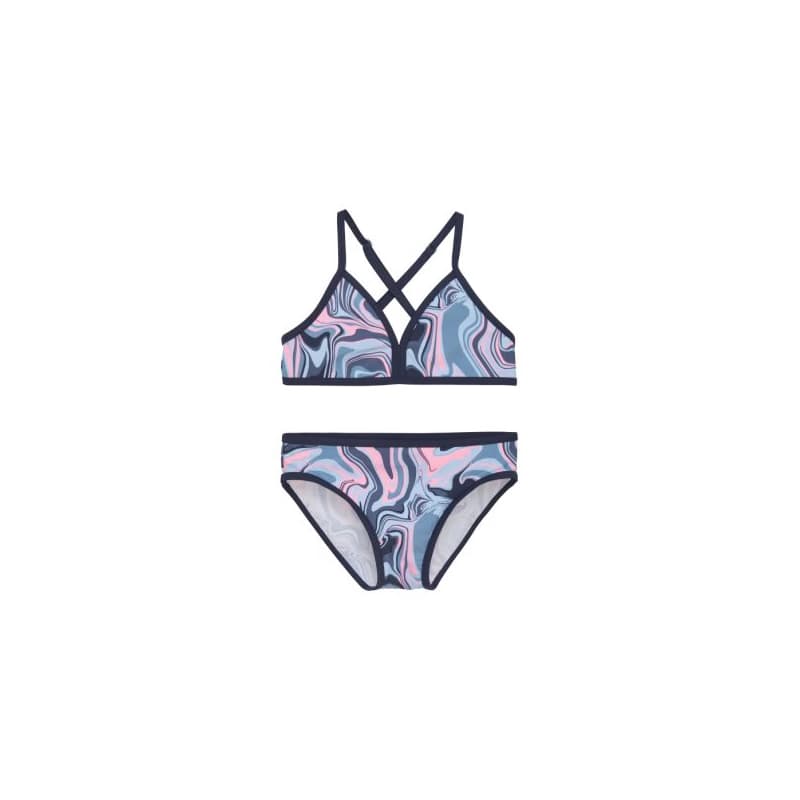Dievčenské plavky COLOR KIDS Bikini, AOP, cerulean 1
