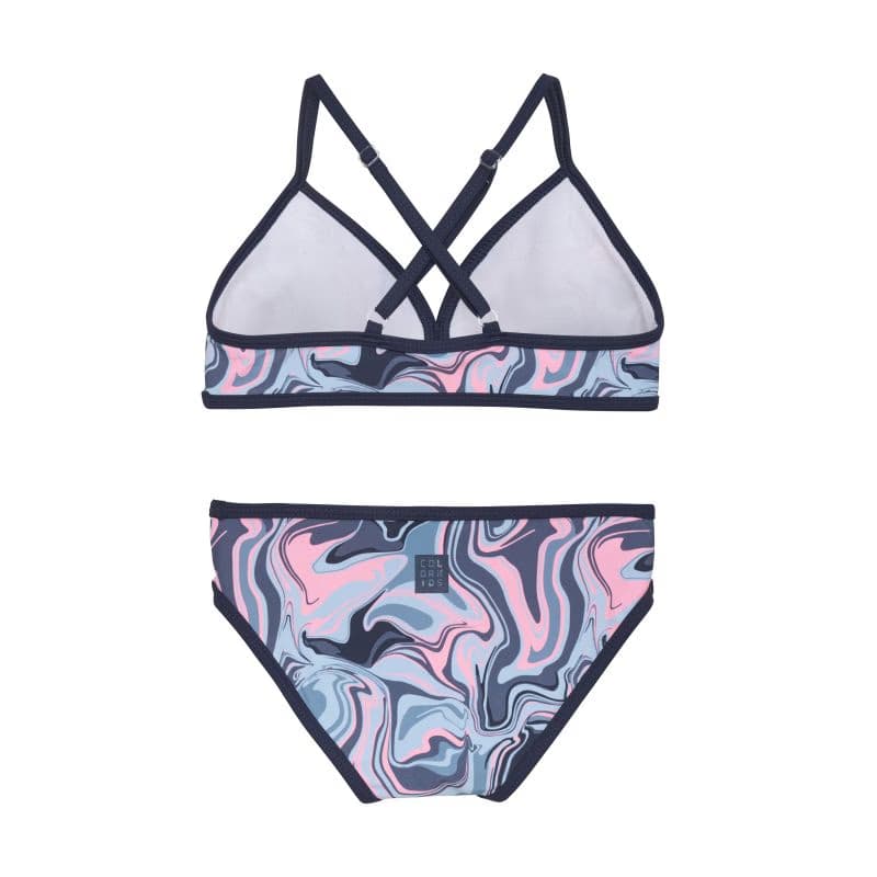 Dievčenské plavky COLOR KIDS Bikini, AOP, cerulean 2