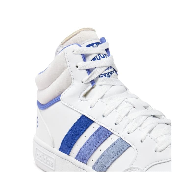 Pánska rekreačná obuv ADIDAS Hoops 3.0 Mid cloud white blue spark semi cobalt blue 4