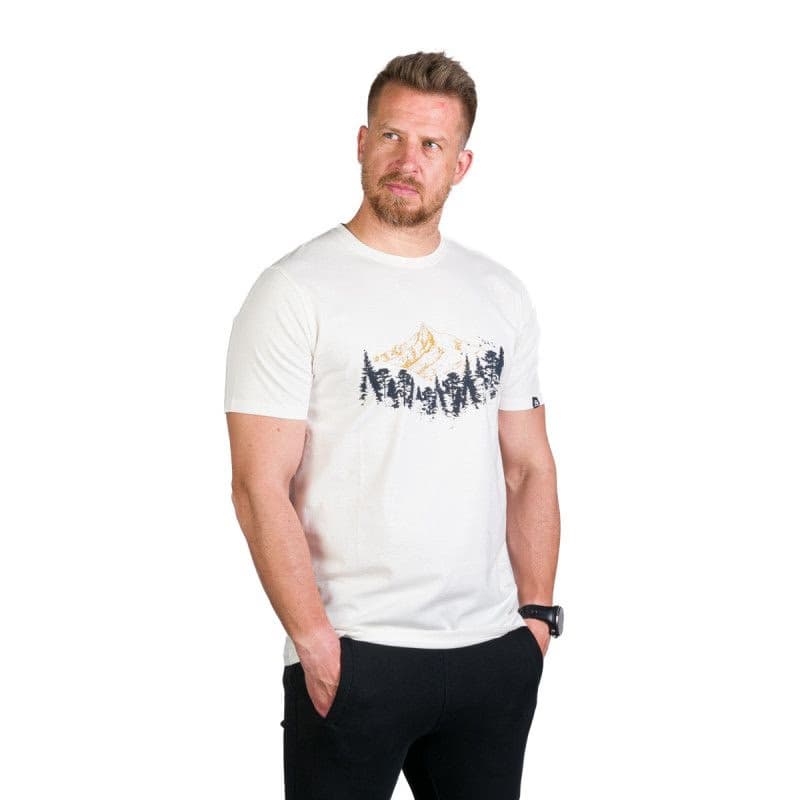 Pánske turistické tričko s krátkym rukávom NORTHFINDER KORY-377-white 2