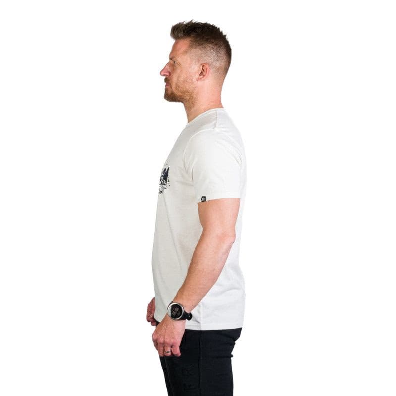 Pánske turistické tričko s krátkym rukávom NORTHFINDER KORY-377-white 3