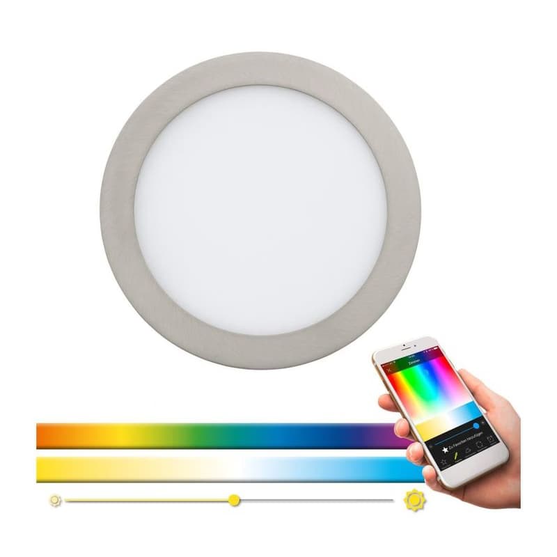 Eglo 33317 - LED RGBW stmievateľné zapustené stropné svietidlo FUEVA-C LED/15,6W/230V pr. 22,5 cm 33317 1