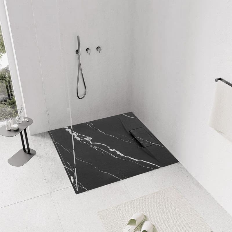 REA - Sprchová vanička Bazalt CARRARA BLACK 90x90 REA-K7003 6