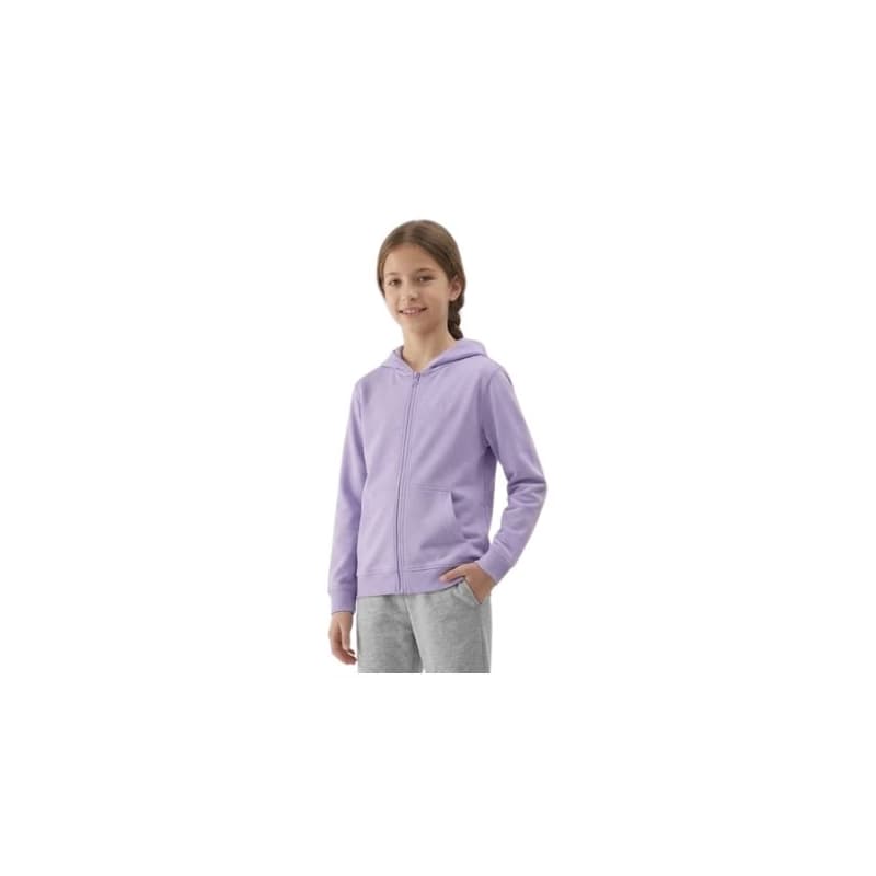 Dievčenská mikina so zipsom 4F JUNIOR SWEATSHIRT F2322-51S-VIOLET 1