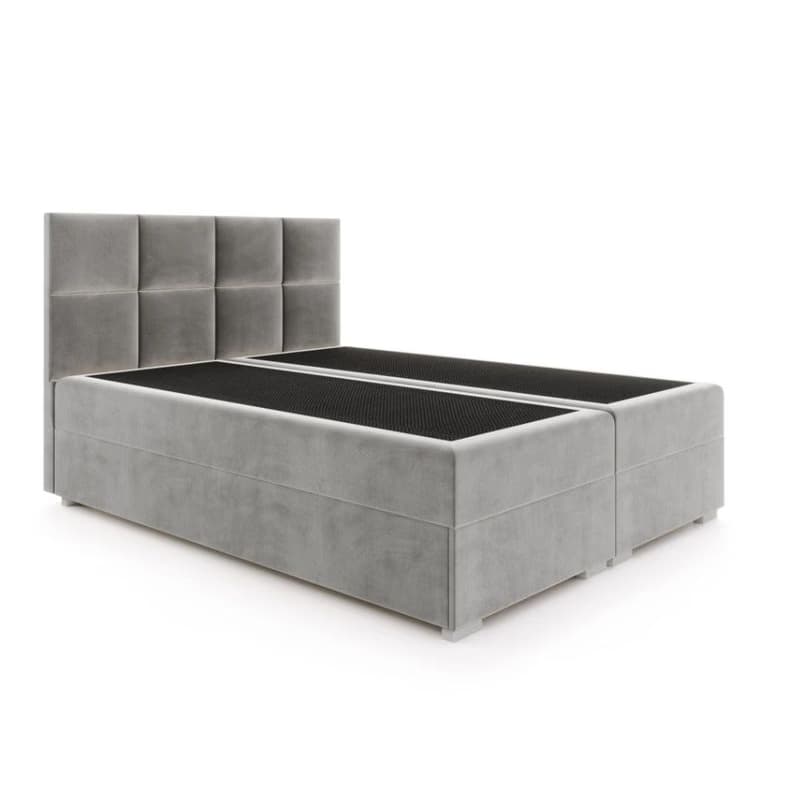 FDM Manželská posteľ PORTLAND Boxspring | sivá 180 x 200 cm 4