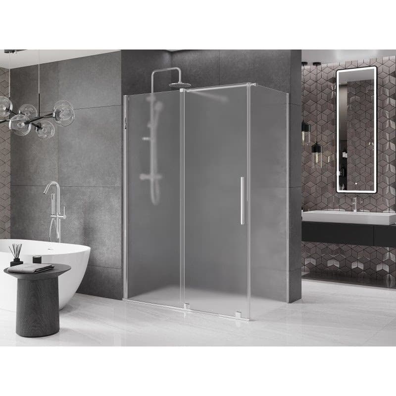 MEXEN/S - Velár sprchovací kút, posuvné dvere 140 x 75, dekor, chróm 871-140-075-31-01 3