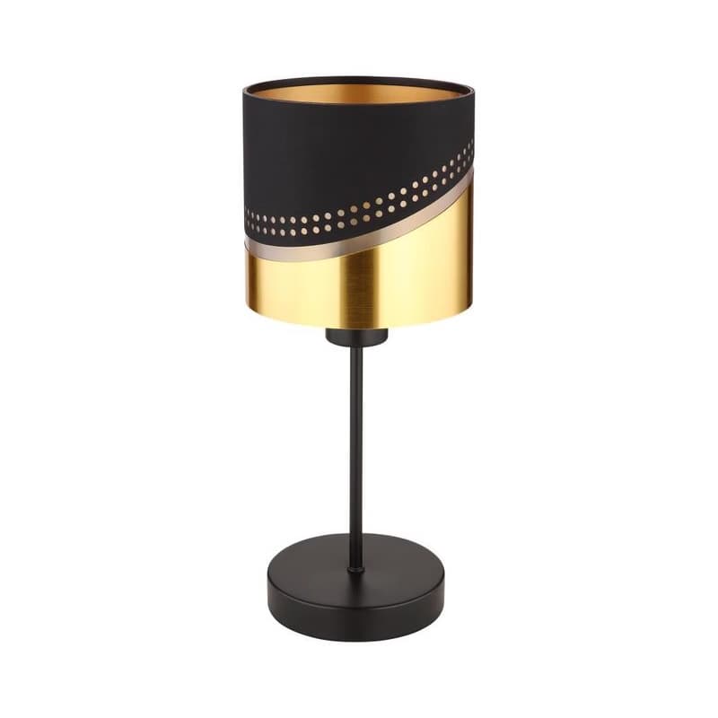 Globo 54046T - Stolná lampa OR 1xE27/40W/230V pr. 16 cm čierna/zlatá 54046T