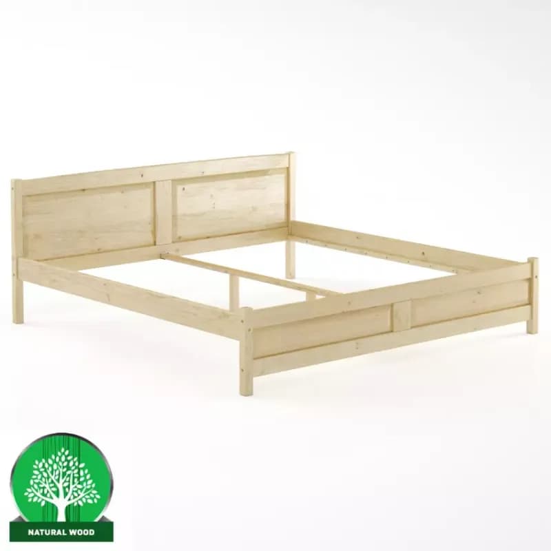 Posteľ borovica LK104–200x200 surová 1