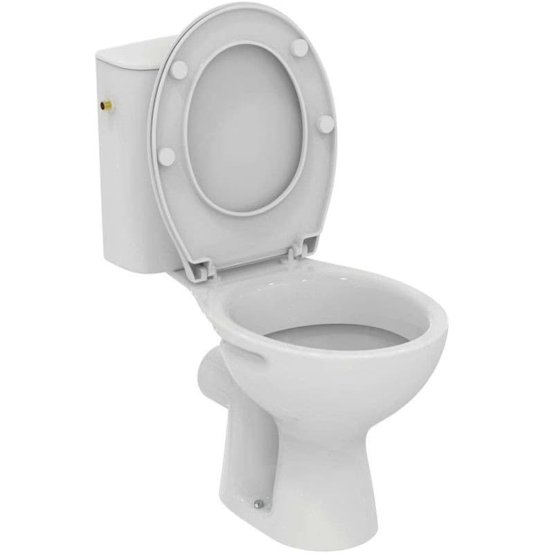 IDEAL STANDARD - Alpha WC kombi s doskou, vario odpad, bočné napúšťanie, biela W333401 2