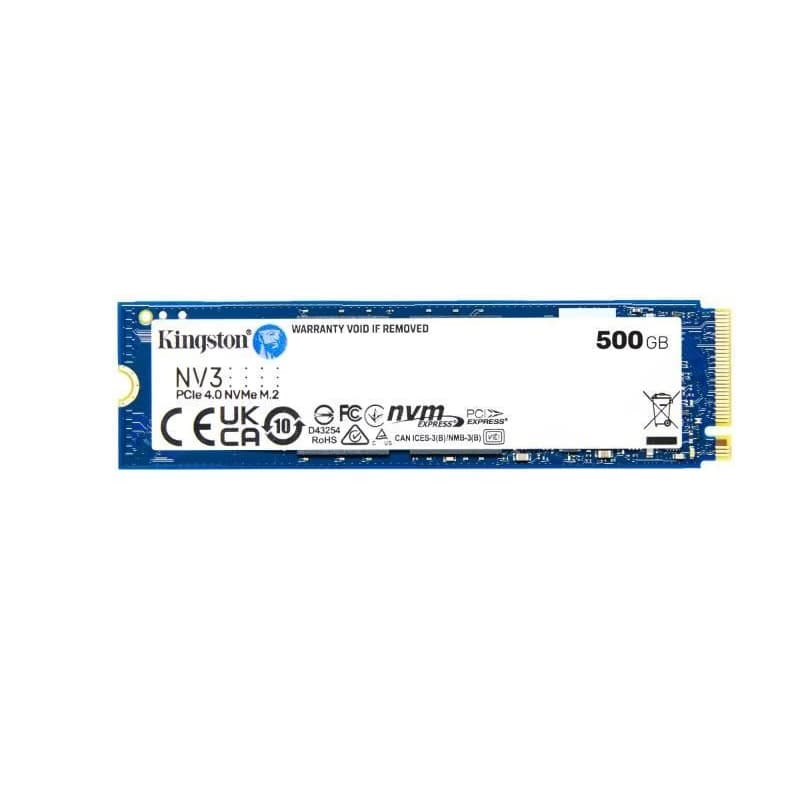 Kingston SSD 500GB NV3, M.2 2280, NVMe PCIe Gen4x4, (R: 5000MB/s; W: 3000MB/s) 1