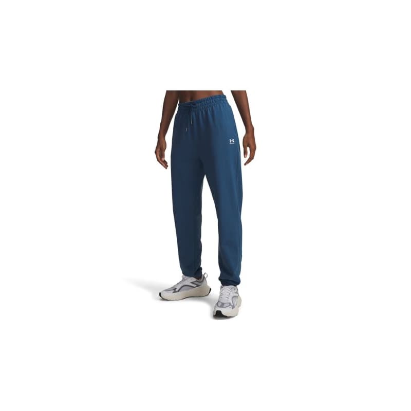 Dámske tepláky UNDER ARMOUR Sport Terry Jogger-BLU 1