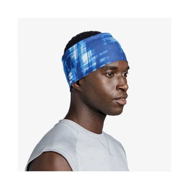 Čelenka BUFF COOLNET UV® WIDE HEADBAND ATTEL BLUE 4