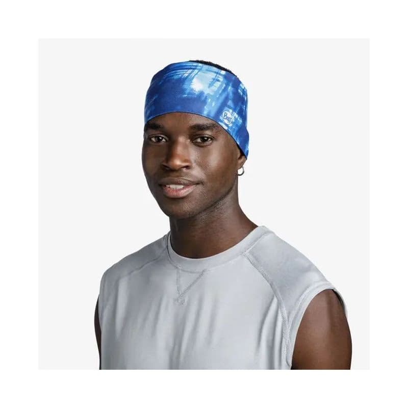 Čelenka BUFF COOLNET UV® WIDE HEADBAND ATTEL BLUE 5