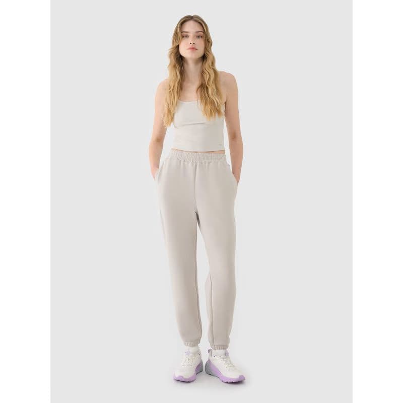 Dámske tepláky 4F TROUSERS CAS F1010-83S-BEIGE 4