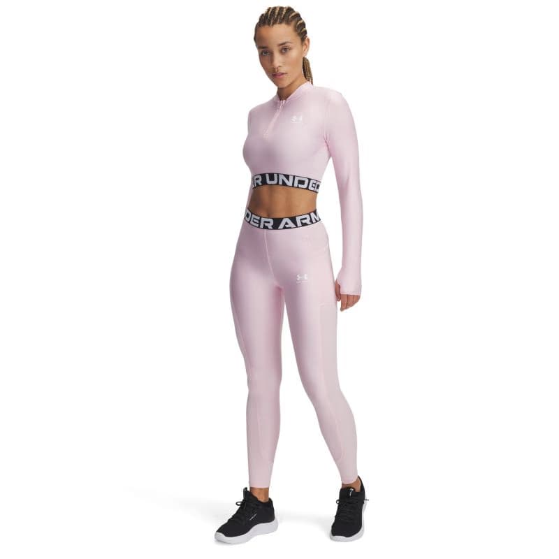 Dámske legíny UNDER ARMOUR HeatGear Rib Legging-PNK 3