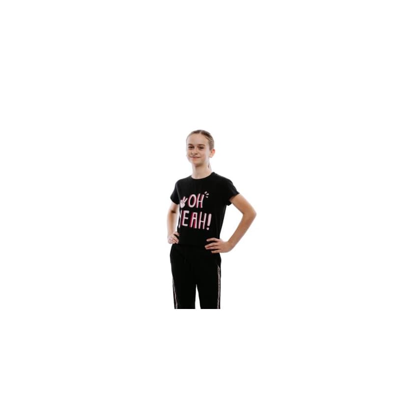 Dievčenské tričko s krátkym rukávom AUTHORITY KIDS T-COL G black 1