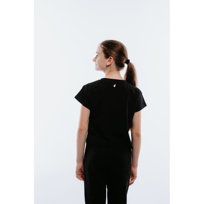 Dievčenské tričko s krátkym rukávom AUTHORITY KIDS T-COL G black 3