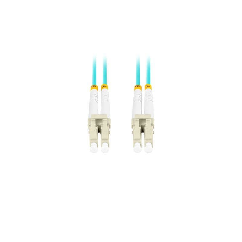 LANBERG optický patch cord MM LC/UPC-LC/UPC duplex 3m LSZH OM3 50/125 priemer 3mm, farba cyan 4