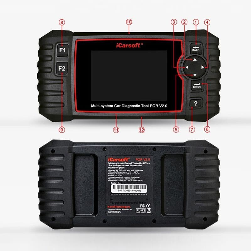 Diagnostika iCarsoft POR V2.0 for Porsche / Cayenne 5
