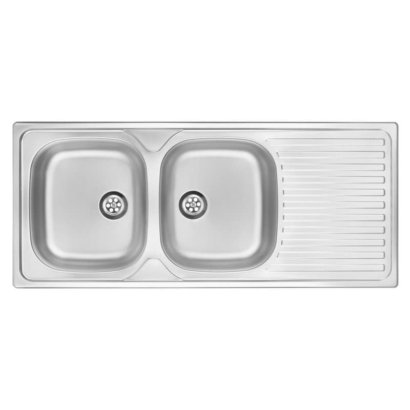 DEANTE DEANTE - Techno nerez dekor - Nerezový drez, 2 - bowl s odkvapkávačom ZEU_3210 1