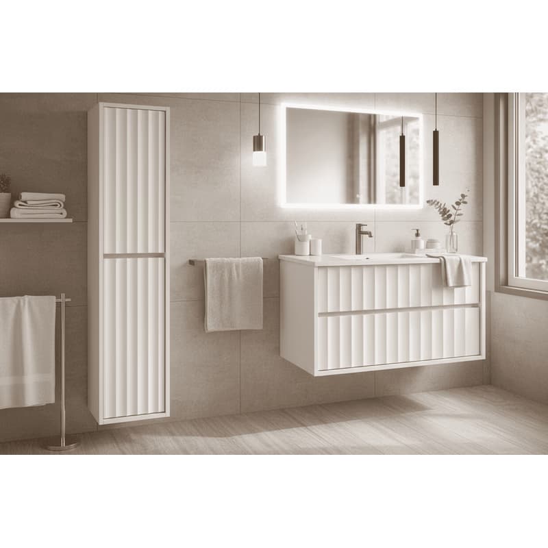 Elvisia Kúpeľňová skrinka s umývadlom NOA White U80 | 80 cm 5