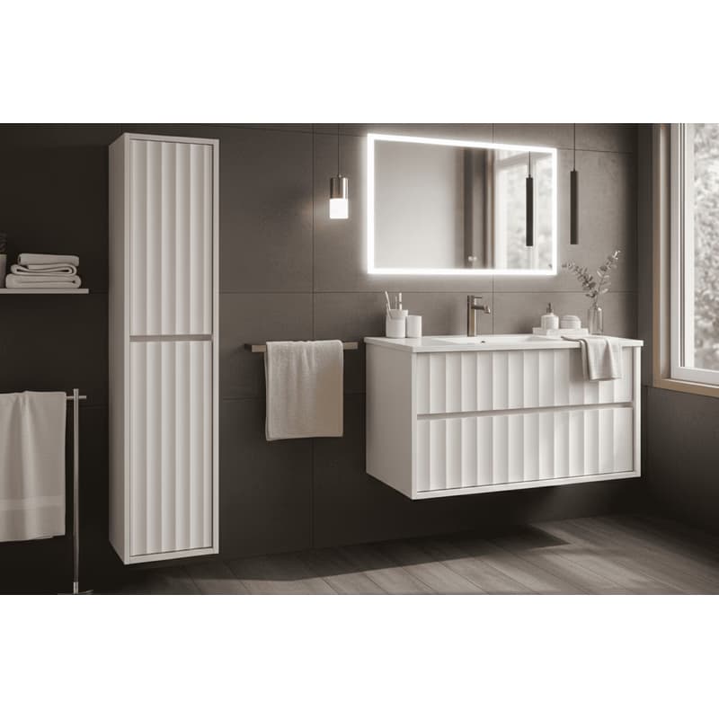 Elvisia Kúpeľňová skrinka s umývadlom NOA White U80 | 80 cm 6