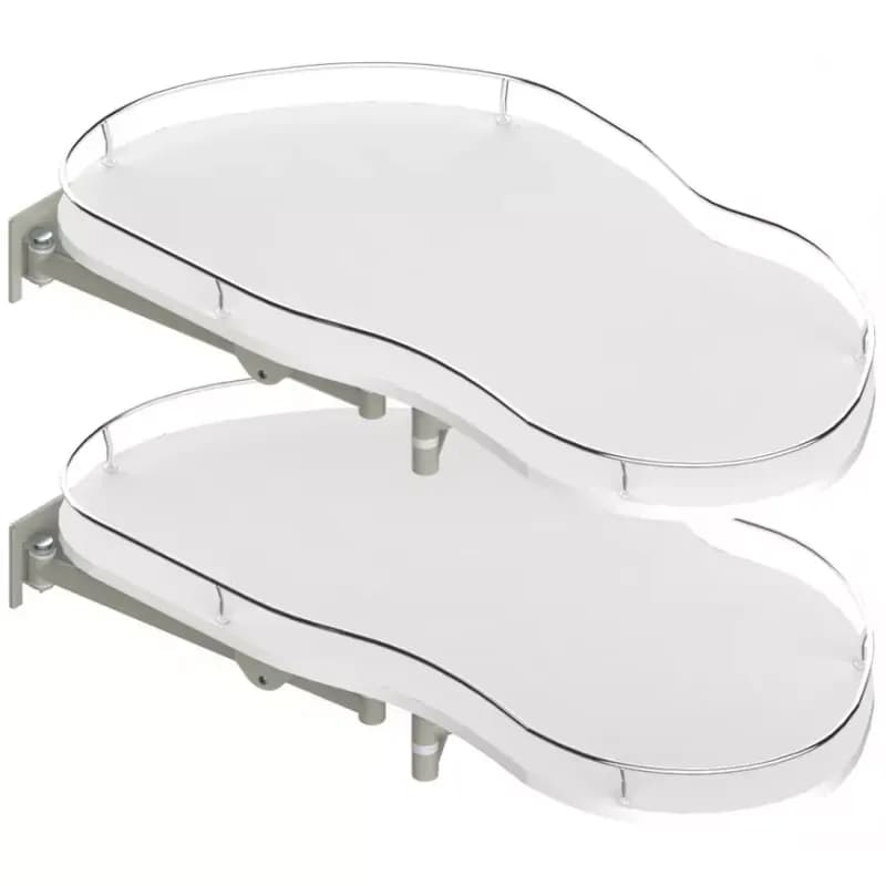 Zásuvka Optima 800/450 pravá chróm/biela 1