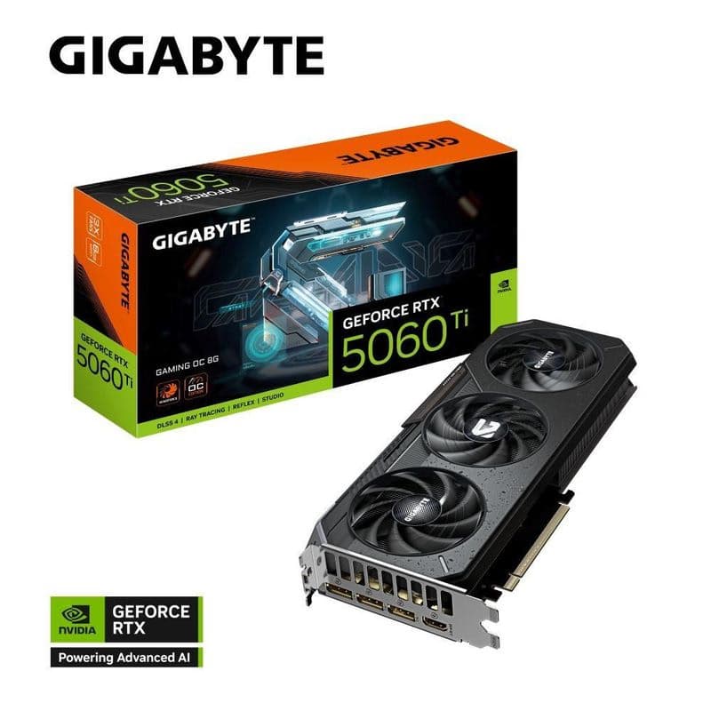 GIGABYTE VGA NVIDIA GeForce RTX 5060 Ti GAMING OC 8G, 8G GDDR7, 3xDP, 1xHDMI 1