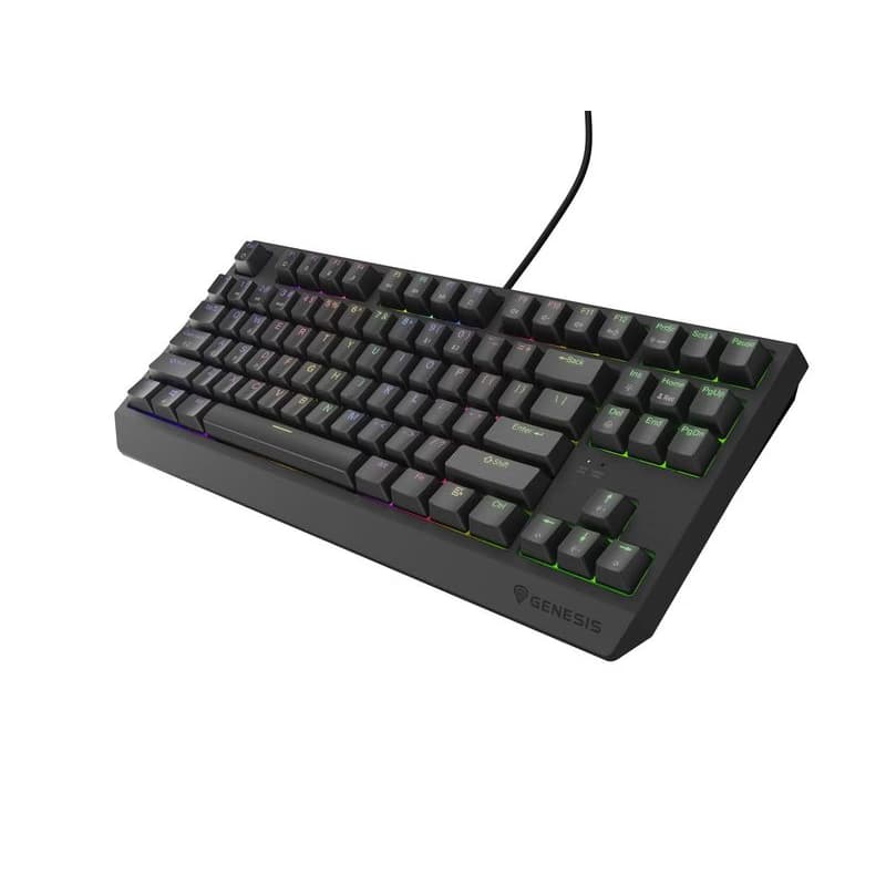 Genesis herná klávesnica THOR 230/TKL/RGB/Outemu Red/Drôtová USB/US layout/Čierna 6
