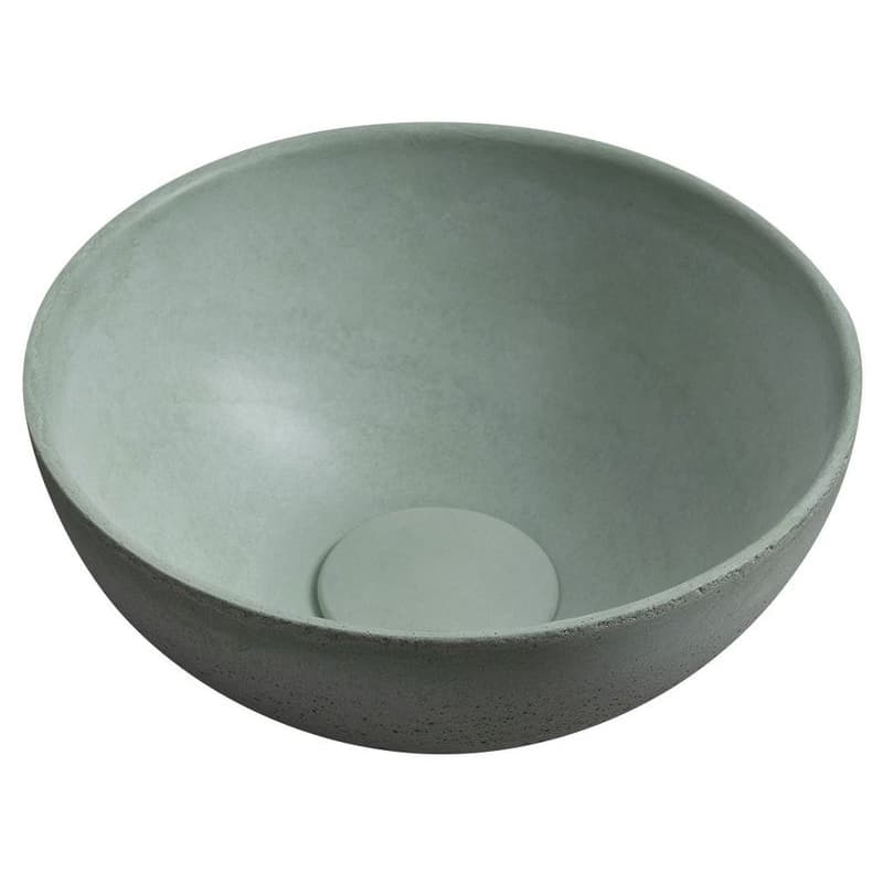 SAPHO - MINOR betónové umývadlo na dosku, priemer 26cm, zelená mat MR26023 1
