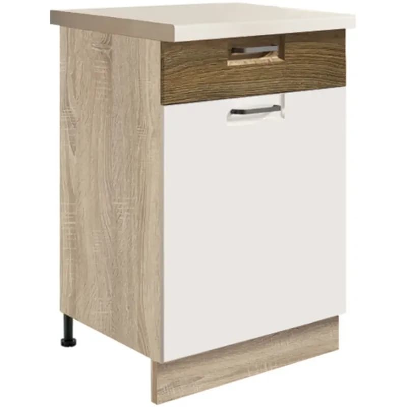 Skrinka do kuchyne Favorit 4d Sonoma/White+Ribbeck 1