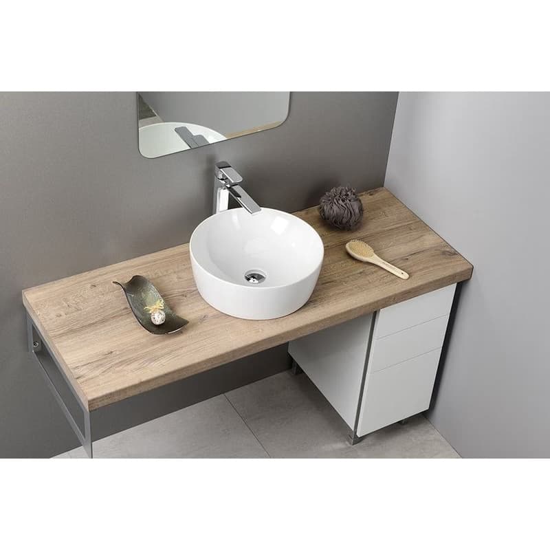 GSI - SAND/NUBES keramické umývadlo na dosku, priemer 40cm, biela ExtraGlaze 903911 3