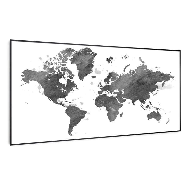 Klarstein Wonderwall Air Art Smart, infračervený ohrievač, 120 x 60 cm, 700 W, čierna mapa 1