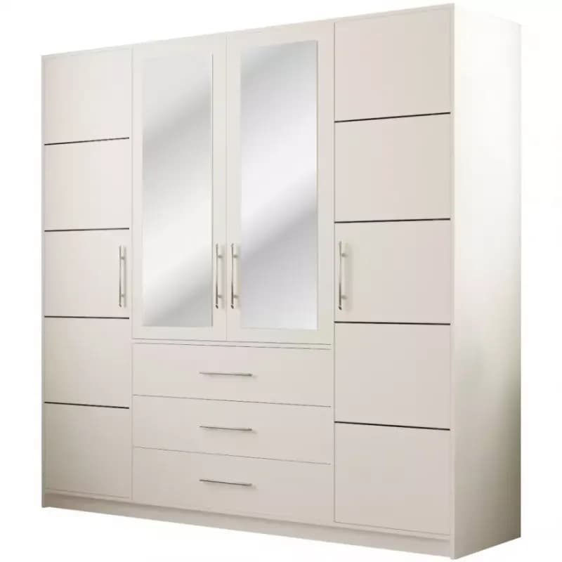 Skriňa Bali D4 196 cm biela 1