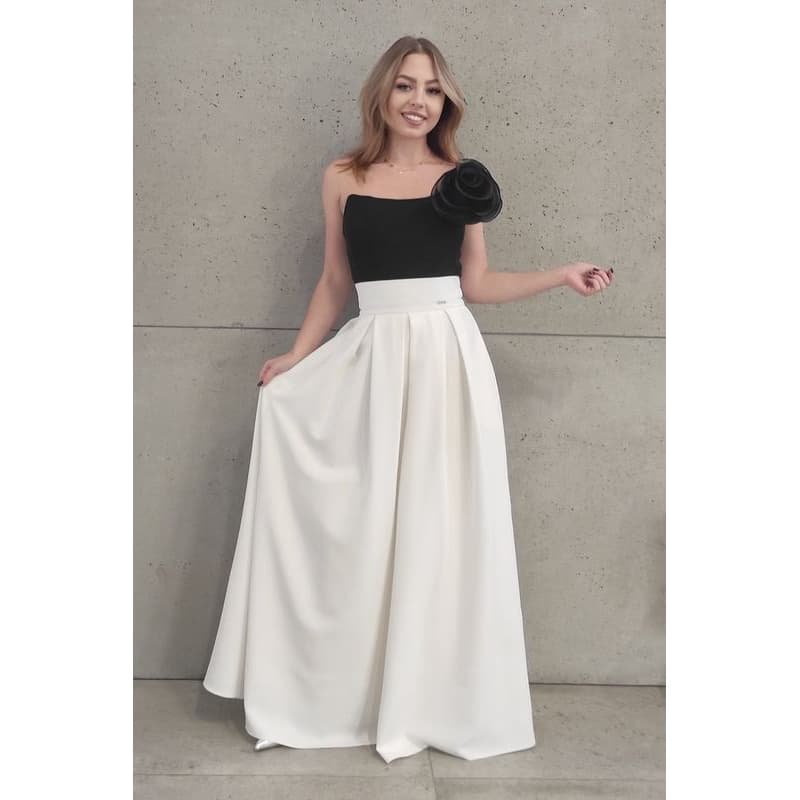 Parisse Smotanová dlhá sukňa Veľkosť: XXXL 1