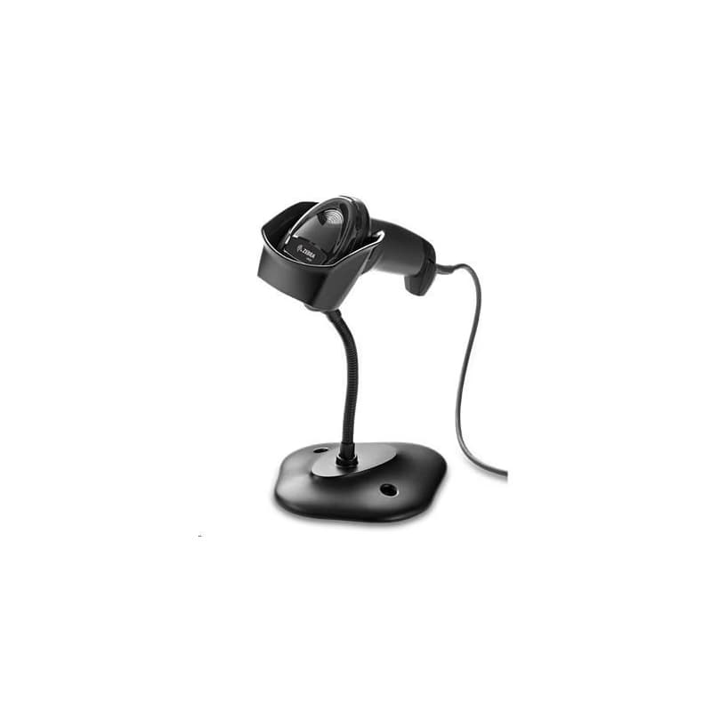Zebra čítačka DS2208, 2D čítačka čiarového kódu, KIT, black, USB-HID + stojan