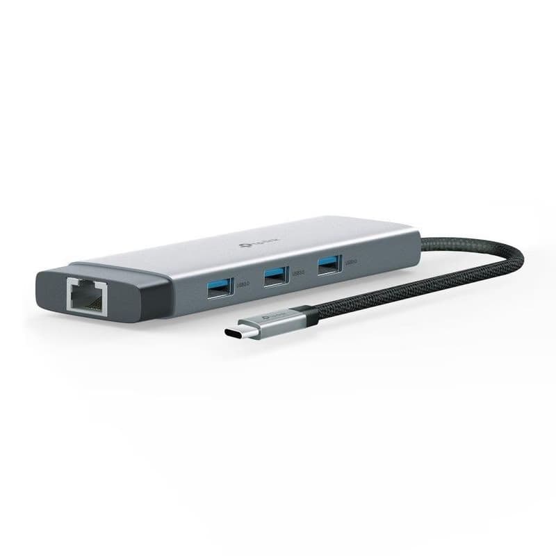 TP-Link UH9120C USB-C hub 9v1 (3xUSB3.2Gen1, 1xUSB-C3.2Gen1, 1xGbE, 1xHDMI, 1xSD, 1xmicroSD, PD 100W) 3