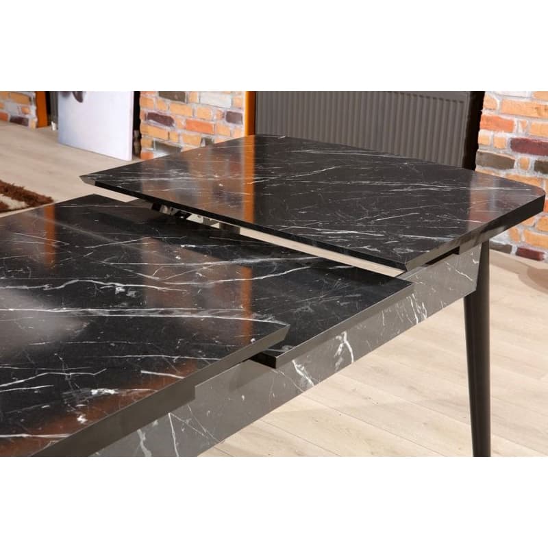 Extendable Dining Table Bendir - Black 4