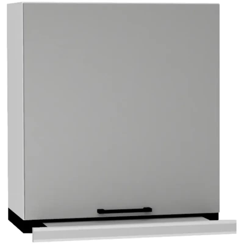 Kuchynská skrinka Max W60/68 Slim Pl so strieborným digestorom Granit