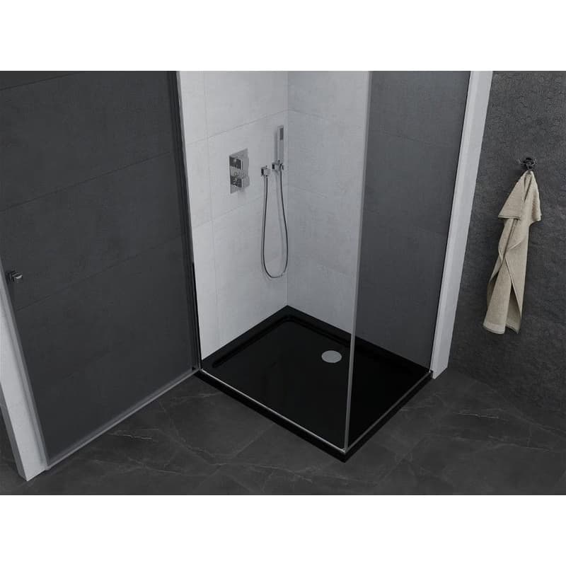 MEXEN/S - Pretória sprchovací kút 80x120, grafit, chróm + sprchová vanička vrátane sifónu 852-080-120-01-40-4070 5